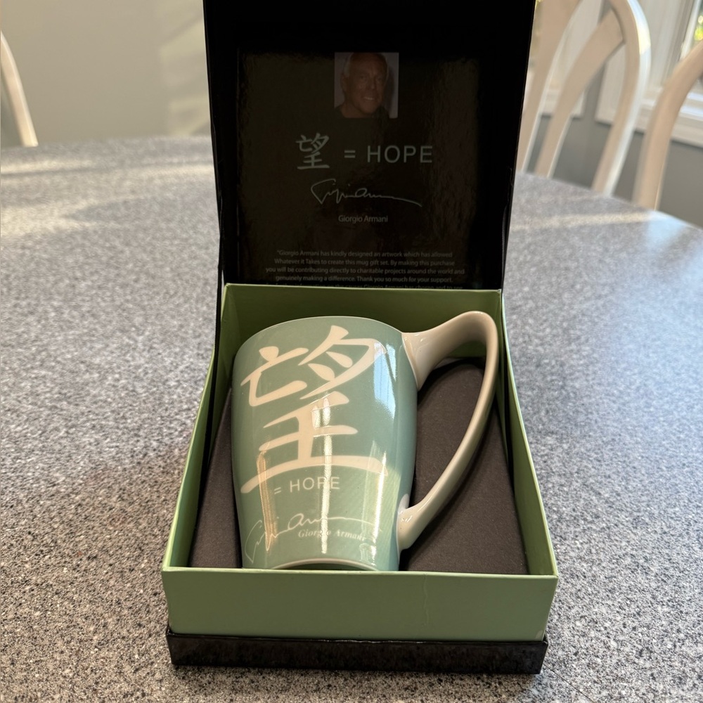 Giorgio Armani Hope Mug Design